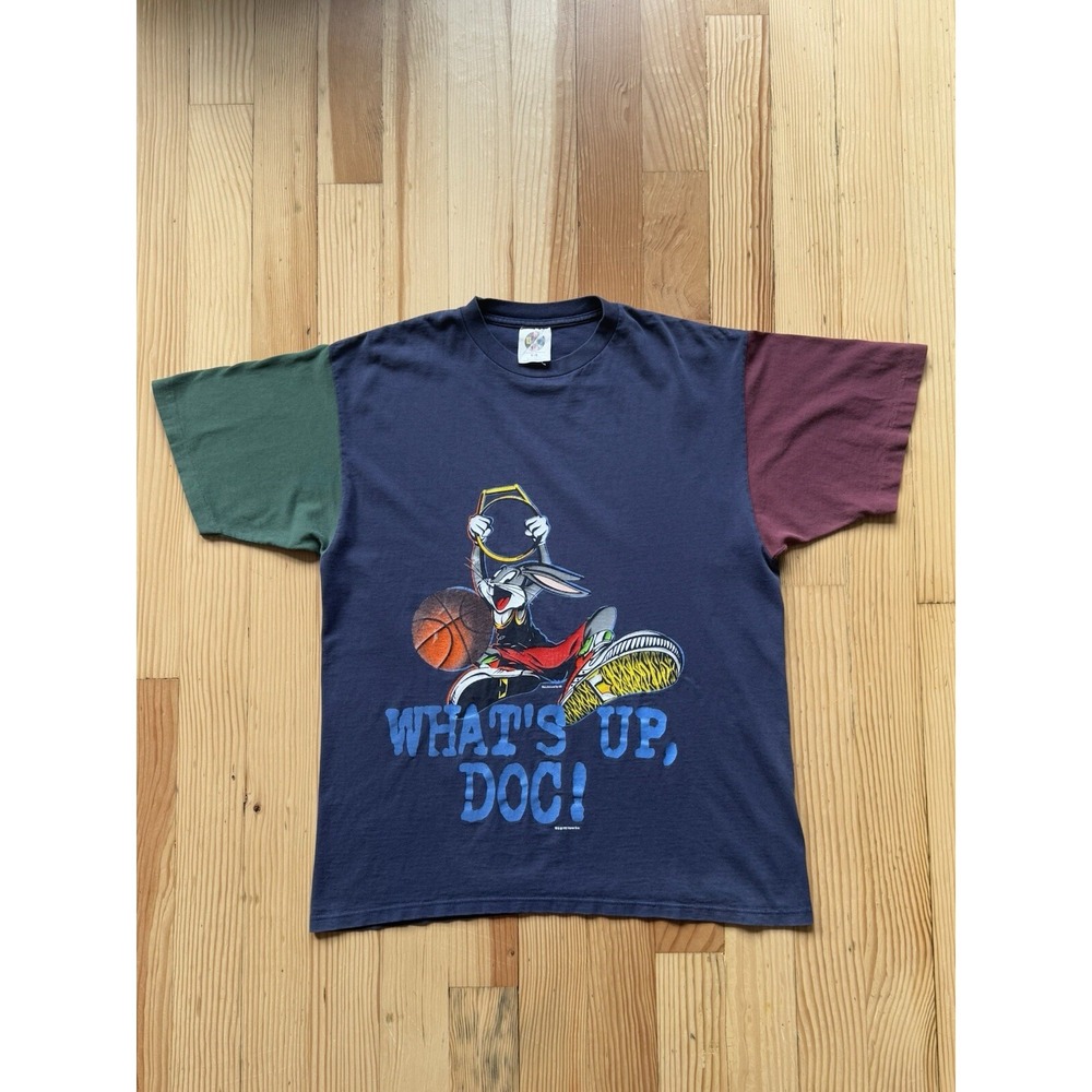 Vintage 1995 Warner Bros Looney Tunes 'Whatsup Doc' Bugs Bunny Tee XL